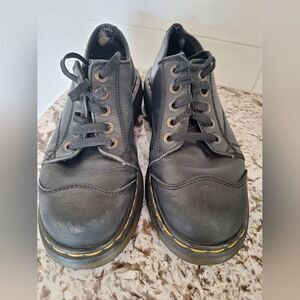 Dr Martens Dm's England Black Leather 90s Y2K Chunky Oxford 8651 Sz 6 UK/ 8 US